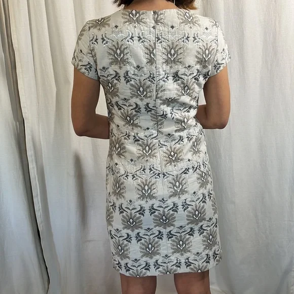 Pollini Metallic Floral Brocade Mini Dress - Picture 5 of 7